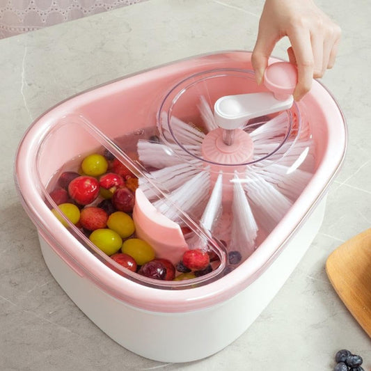 Fruit Cleaner Spinner - Fruit Washer Spinner Bowl with Lid
