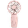Portable Mini Hand Fan USB Rechargeable with 3 Speeds, Quiet Handheld Fan, Pink