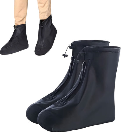 Waterproof Shoe Covers - Rain Shoe Covers - With Zipper and Drawstring