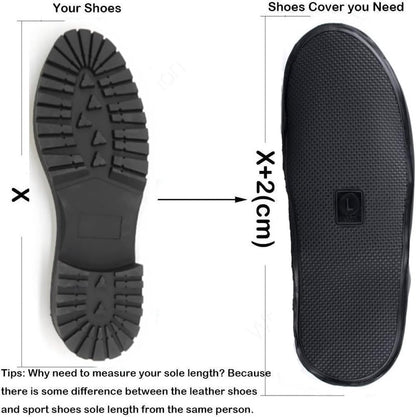 Waterproof Shoe Covers - Rain Shoe Covers - With Zipper and Drawstring
