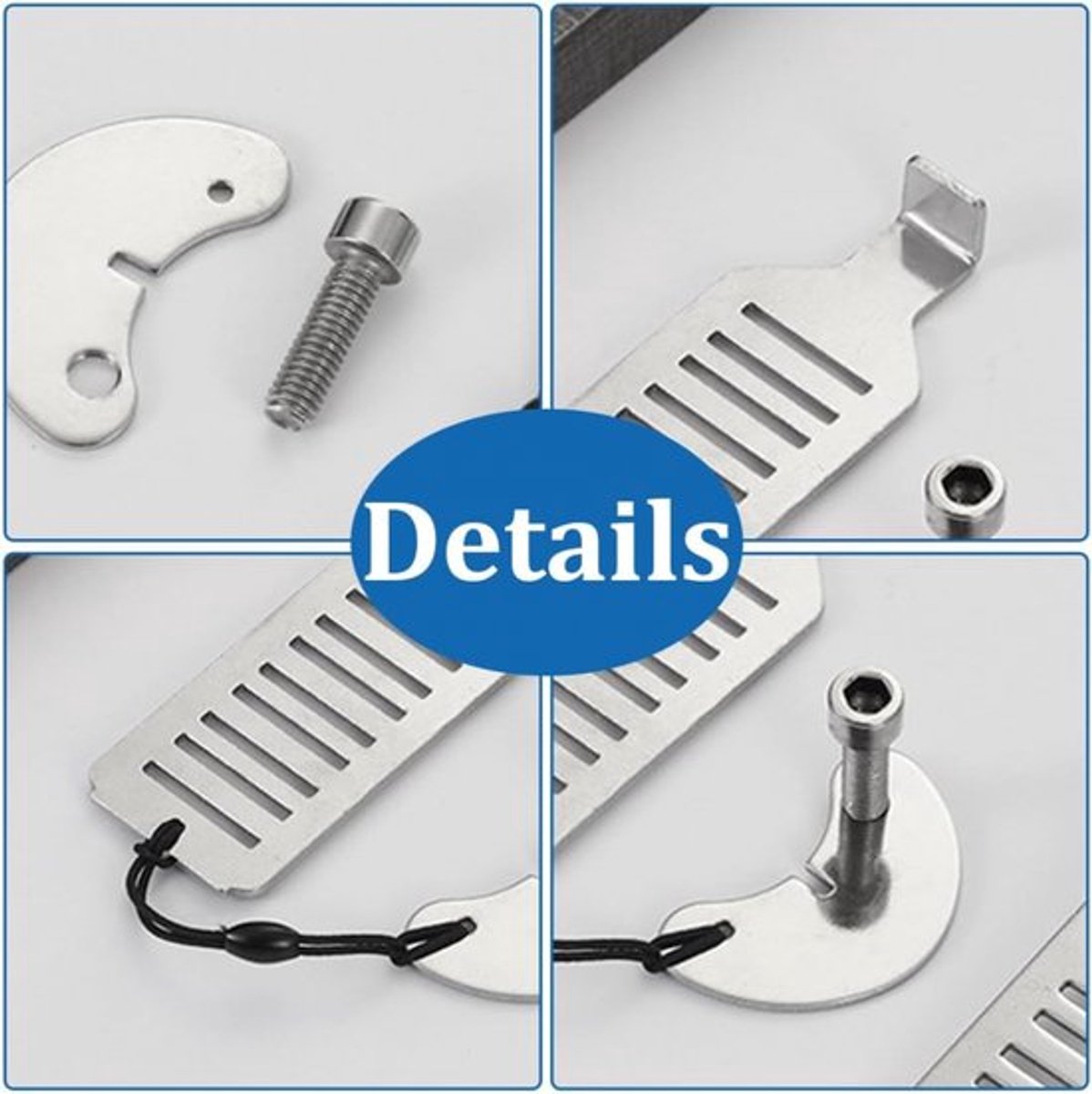 Portable Door Lock - 2 Pieces - Portable Door Lock - Portable Travel Lock - Stainless Steel - Secure - Self-Defense - Travel Lock Door - Door Stopper - Anti-Burglary - Security - Steel - Hotel - Privacy - Travel Accessory - Prevent Unauthorized Access