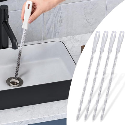 4-piece sink cleaning brush set - Drain brush - 45 cm