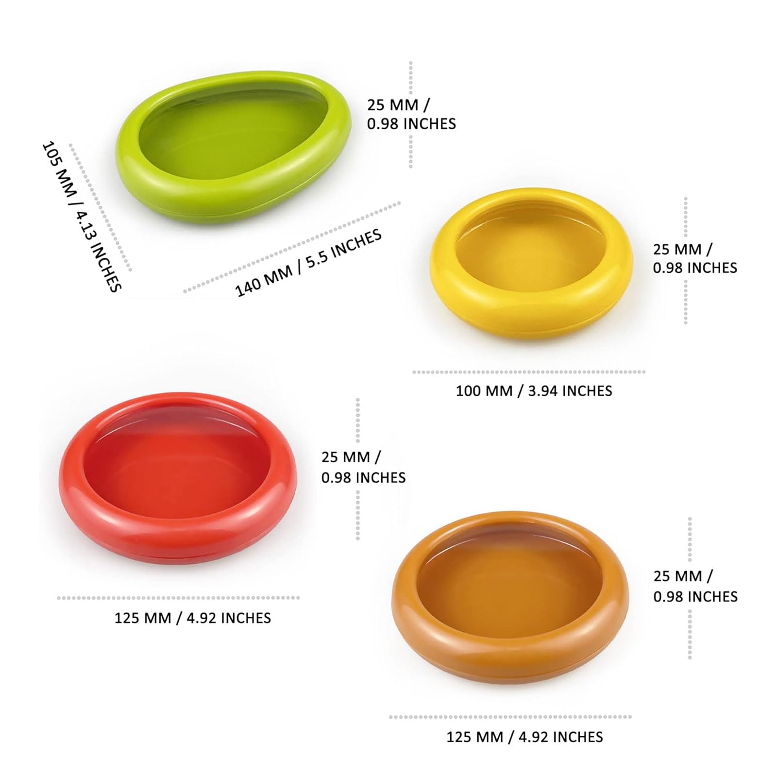 Food Storage Containers - for Half cut veggies