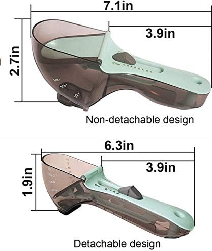 Measuring spoons - Measuring scoops - Adjustable measuring scoop - 3pcs