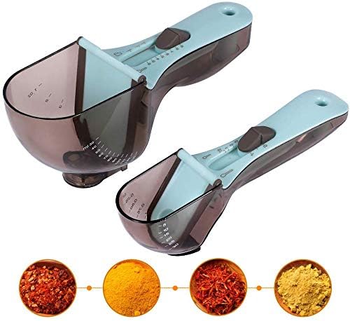 Measuring spoons - Measuring scoops - Adjustable measuring scoop - 3pcs