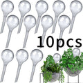 Plant Automatic Watering Devices, Clear Plastic Self-Watering Bulbs Flower Automatic Watering Device While Away Garden Waterer for Plant Indoor Outdoor 10pcs(13*5cm)