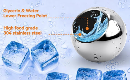 2 Pack Espresso Frozen Ball for Espresso Coffee, Stainless Steel