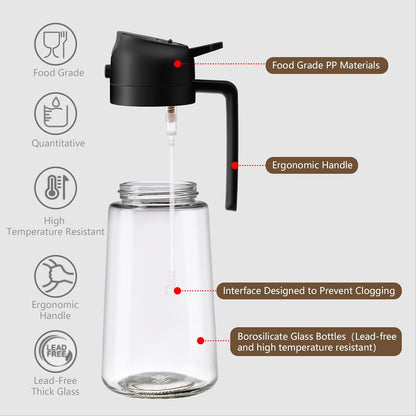 Oil Sprayer for Cooking 2 in 1 Oil Dispenser and Oil Sprayer