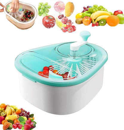 Fruit Cleaner Spinner - Fruit Washer Spinner Bowl with Lid