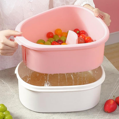 Fruit Cleaner Spinner - Fruit Washer Spinner Bowl with Lid