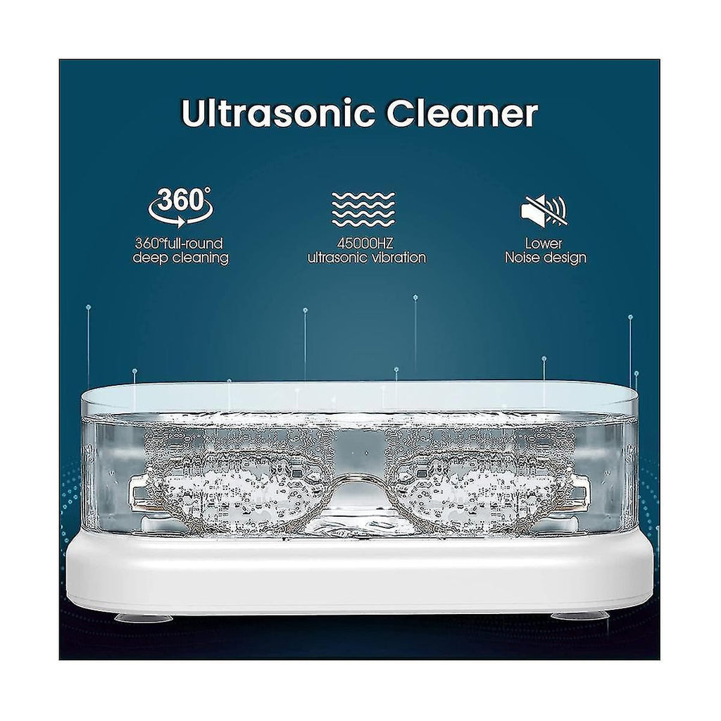Portable Mini Ultrasonic Cleaner for Jewelry & Glasses