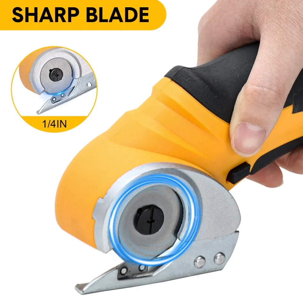 Cordless Electric Scissors 4.2V Rotary Cutter 2000mAh Battery