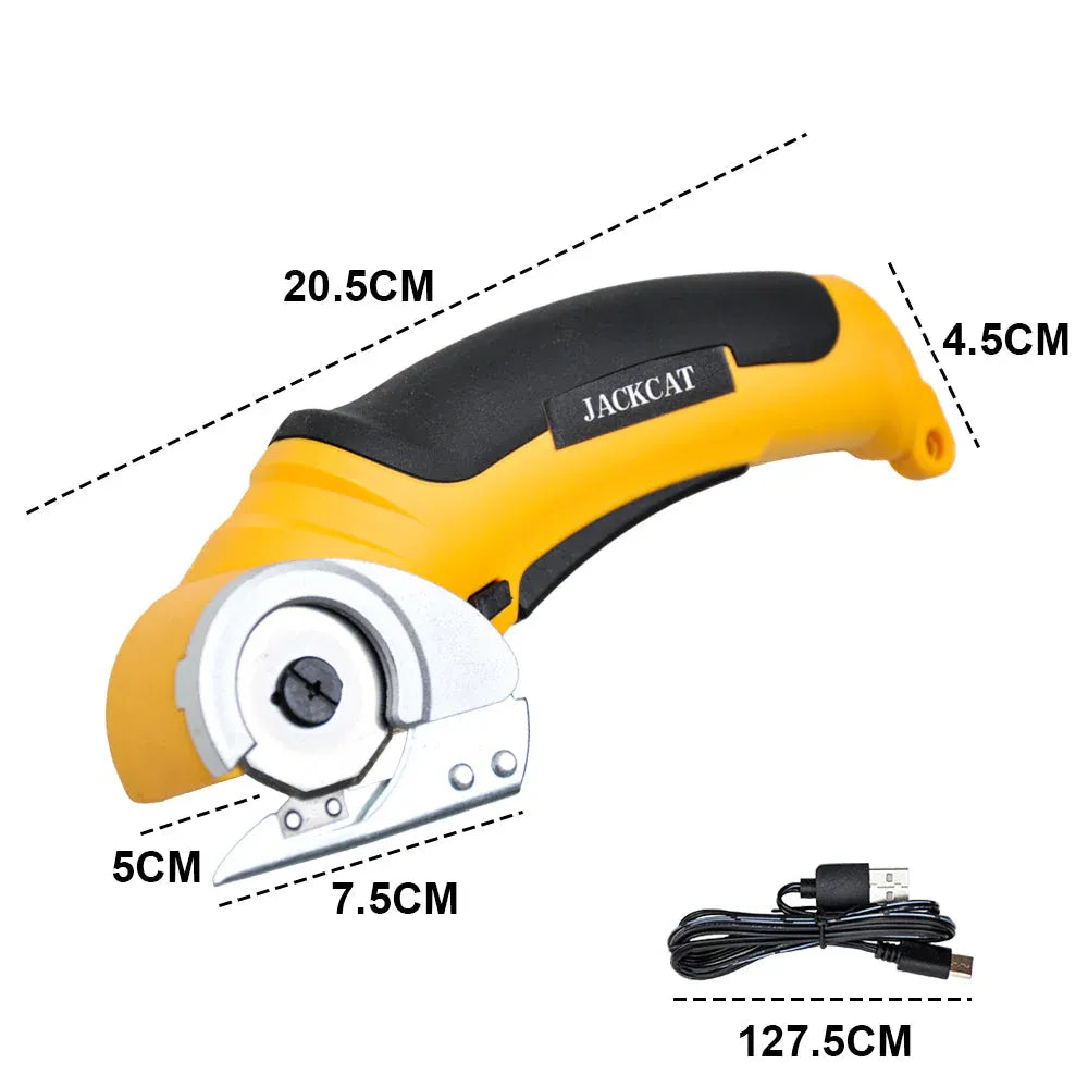 Cordless Electric Scissors 4.2V Rotary Cutter 2000mAh Battery