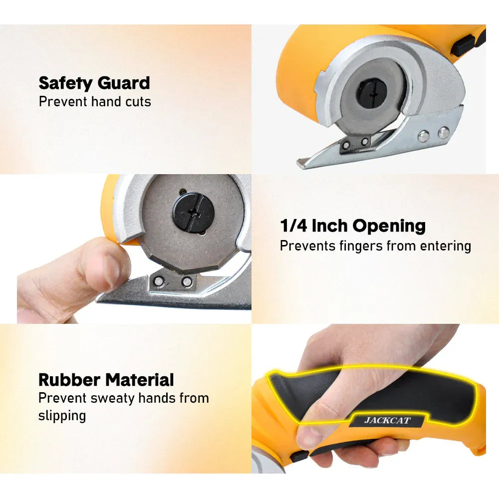 Cordless Electric Scissors 4.2V Rotary Cutter 2000mAh Battery